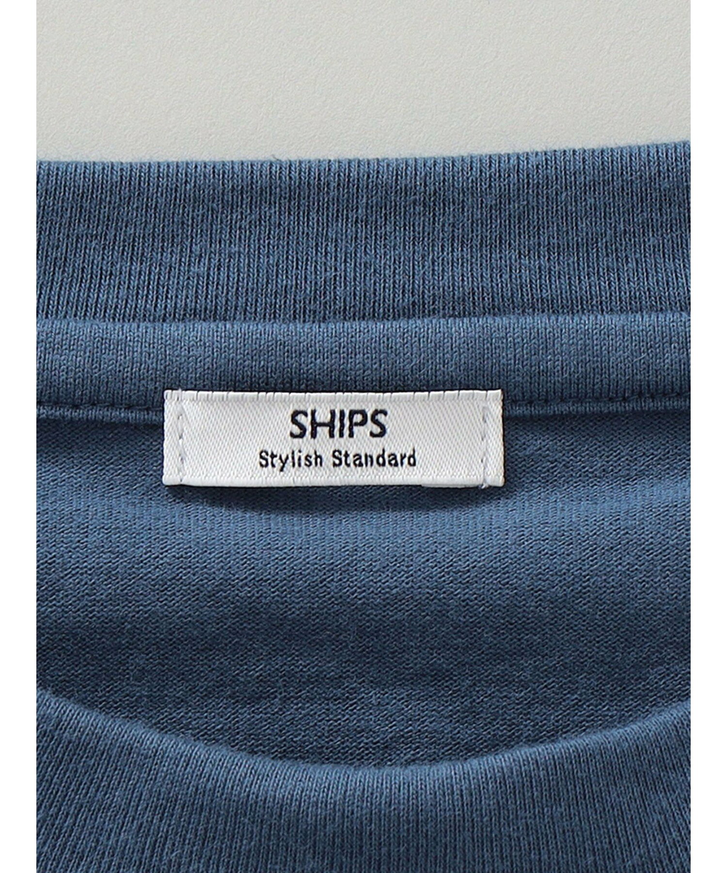 SHIPS: 抗菌・防臭 NANO-FINE(R) ハイゲージ クルーネック Tシャツ (ロンT)